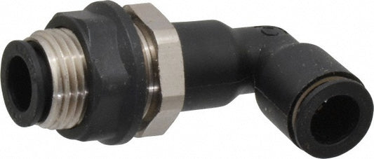 Legris 3139 60 00 Push-To-Connect Tube to Tube Tube Fitting Bulkhead Union Elbow, 3/8" OD