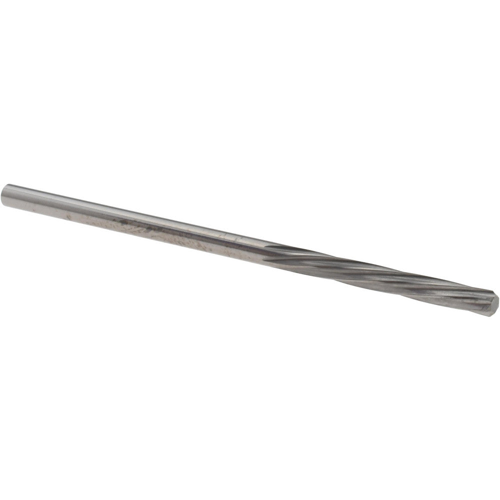 Magafor 88860002420 Chucking Reamer 2.42 mm Dia, 2-1/4" OAL, 0.5900" Flute Length, Spiral Flute, Straight-Cylindrical Shank, Solid Carbide