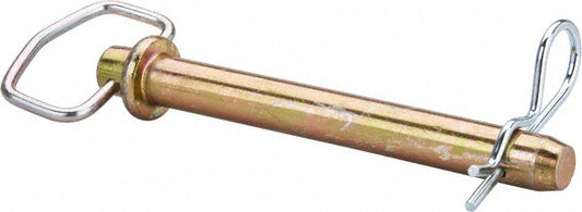Value Collection P20190 7/8" Pin Diam, 7-1/2" Long, Zinc Plated Steel Pull Ring Hitch Pin