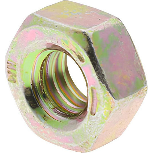 Value Collection 86853181 Hex Nut 1/4-20, Grade 8 Steel, Zinc Yellow Dichromate Finish