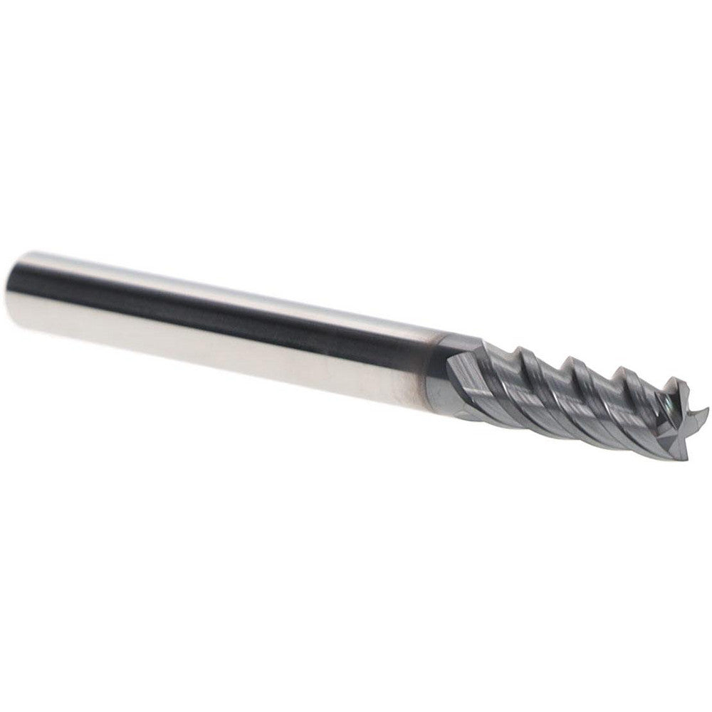 Iscar 5620951 Square End Mill 3/16" Dia, 1/2" LOC, 4 Flute, Solid Carbide