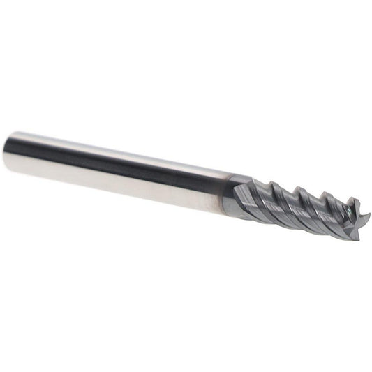 Iscar 5620951 Square End Mill 3/16" Dia, 1/2" LOC, 4 Flute, Solid Carbide