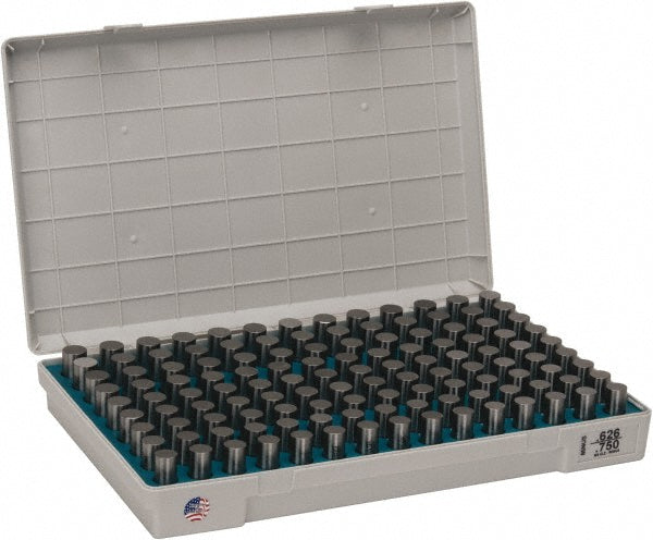 Meyer Gage M4M Class Z Plug Gage Set 0.626 to 0.75" Range, 125 Pc