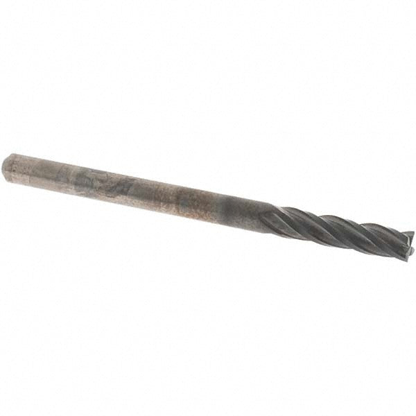OSG 70400716 Square End Mill 1/8" Dia, 1/2" LOC, 4 Flute, Solid Carbide