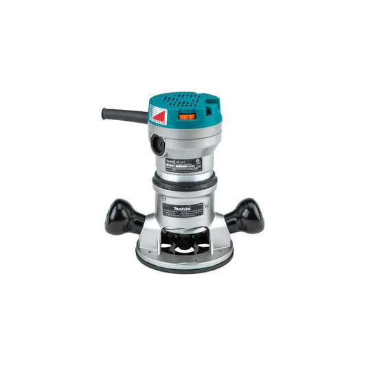 Makita RF1101 Electric Routers Collet Size (Inch) 1/2 1/4  Router Type Fixed Base  Voltage 115V  Horsepower (hp) 2.25  Amperage 11  Includes (2) Wrench (193234-3)1/2" Collet1/4" Collet