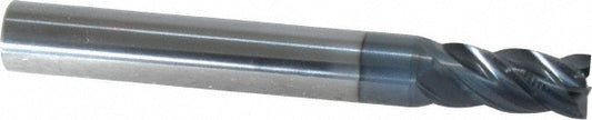 Kyocera SGS Precision Tools 36418 Square End Mill 9/32" Dia, 5/8" LOC, 4 Flute, Solid Carbide