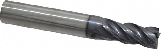 Kyocera SGS Precision Tools 36422 Square End Mill 11/32" Dia, 13/16" LOC, 4 Flute, Solid Carbide