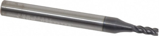 Kyocera SGS Precision Tools 46357 Square End Mill 3.00 mm Dia, 8.00 mm LOC, 4 Flute, Solid Carbide