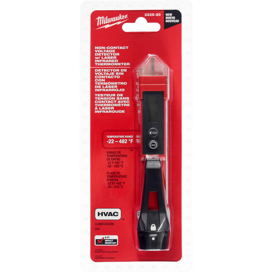Milwaukee Tool 2225-20 Circuit Continuity & Voltage Testers Tester Type Voltage Tester  Minimum Voltage 12 V  Maximum Voltage 1000V AC  Display Type LCD  Audible Alert Yes  Power Supply AAA Battery