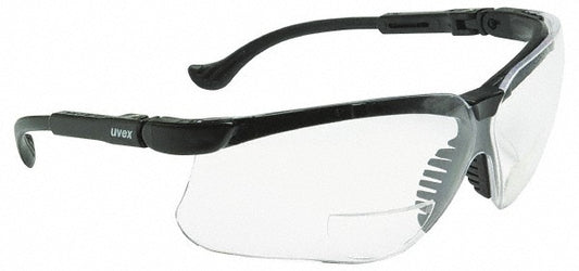 Uvex S3764 Magnifying Safety Glasses +3, Clear Lenses, Scratch Resistant, ANSI Z87.1-2003