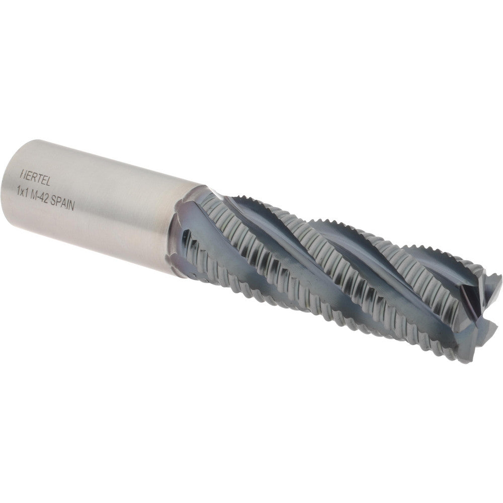 Hertel 87144432 Roughing End Mill 1" Dia, 5 Flute, Coarse Pitch, Single End, Cobalt