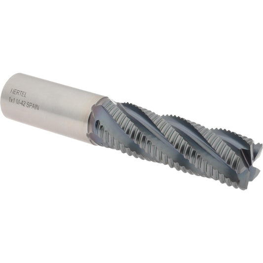 Hertel 87144432 Roughing End Mill 1" Dia, 5 Flute, Coarse Pitch, Single End, Cobalt