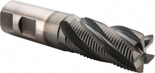 Hertel 87144549 Roughing End Mill 1-1/4" Dia, 6 Flute, Fine Pitch, Single End, Cobalt