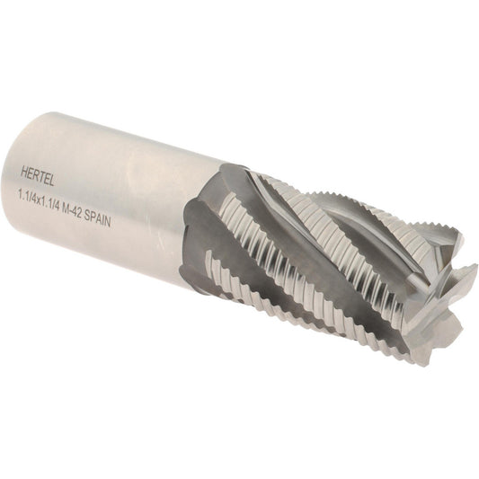 Hertel 87144507 Roughing End Mill 1-1/4" Dia, 6 Flute, Fine Pitch, Single End, Cobalt