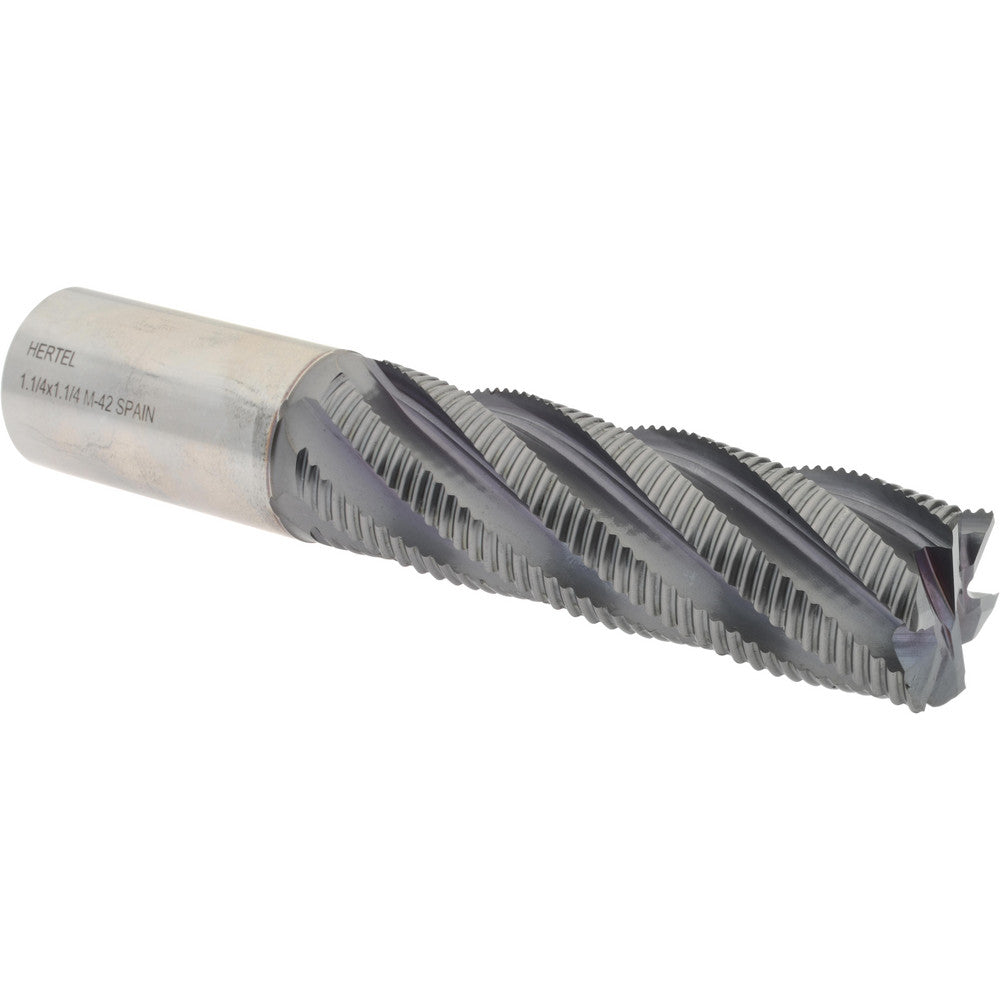 Hertel 87144556 Roughing End Mill 1-1/4" Dia, 6 Flute, Fine Pitch, Single End, Cobalt