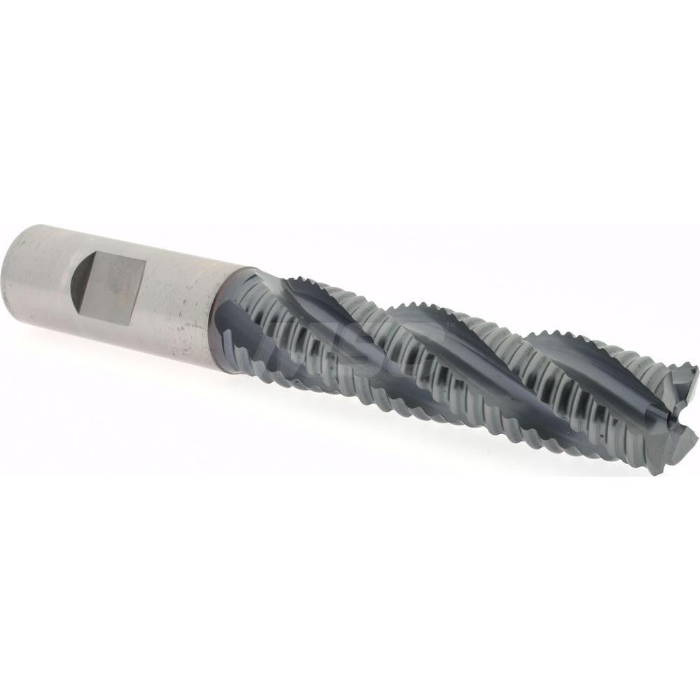 Hertel 87144689 Roughing End Mill 3/4" Dia, 4 Flute, Single End, Cobalt