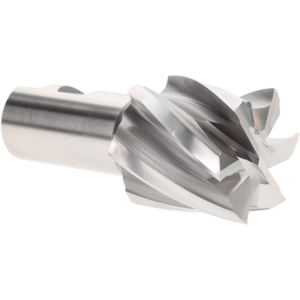 Hertel E2042200 Square End Mill 2" Dia, 6 Flutes, 2" LOC, Cobalt, 30 &deg Helix