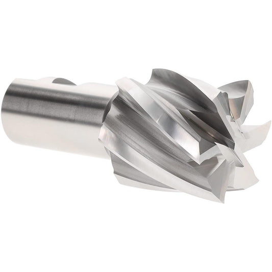 Hertel E2042200 Square End Mill 2" Dia, 6 Flutes, 2" LOC, Cobalt, 30 &deg Helix