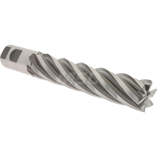 Hertel E2175116 Square End Mill 1-1/4'' Dia, 6'' LOC, 1-1/4'' Shank Dia, 8-1/2'' OAL, 6 Flutes, Cobalt