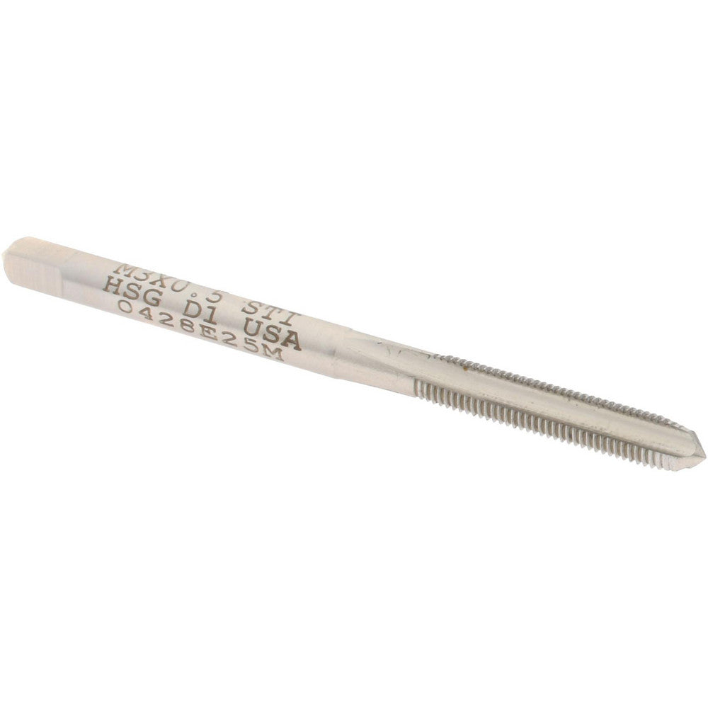 Hertel K007253AS Hand STI Tap M3 x 0.5 Metric Course, D1, 3 Flutes, Plug Chamfer
