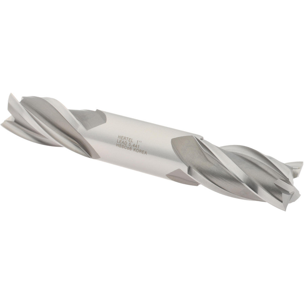 Hertel E2053064 Square End Mill 1" Dia, 1-7/8" LOC, 4 Flutes, Cobalt