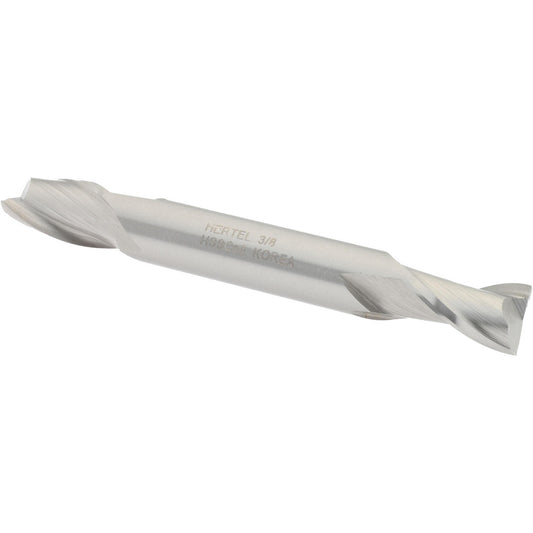 Hertel E2050024 Square End Mill 3/8'' Dia, 9/16'' LOC, 3/8'' Shank Dia, 3-1/8'' OAL, 2 Flutes, Cobalt