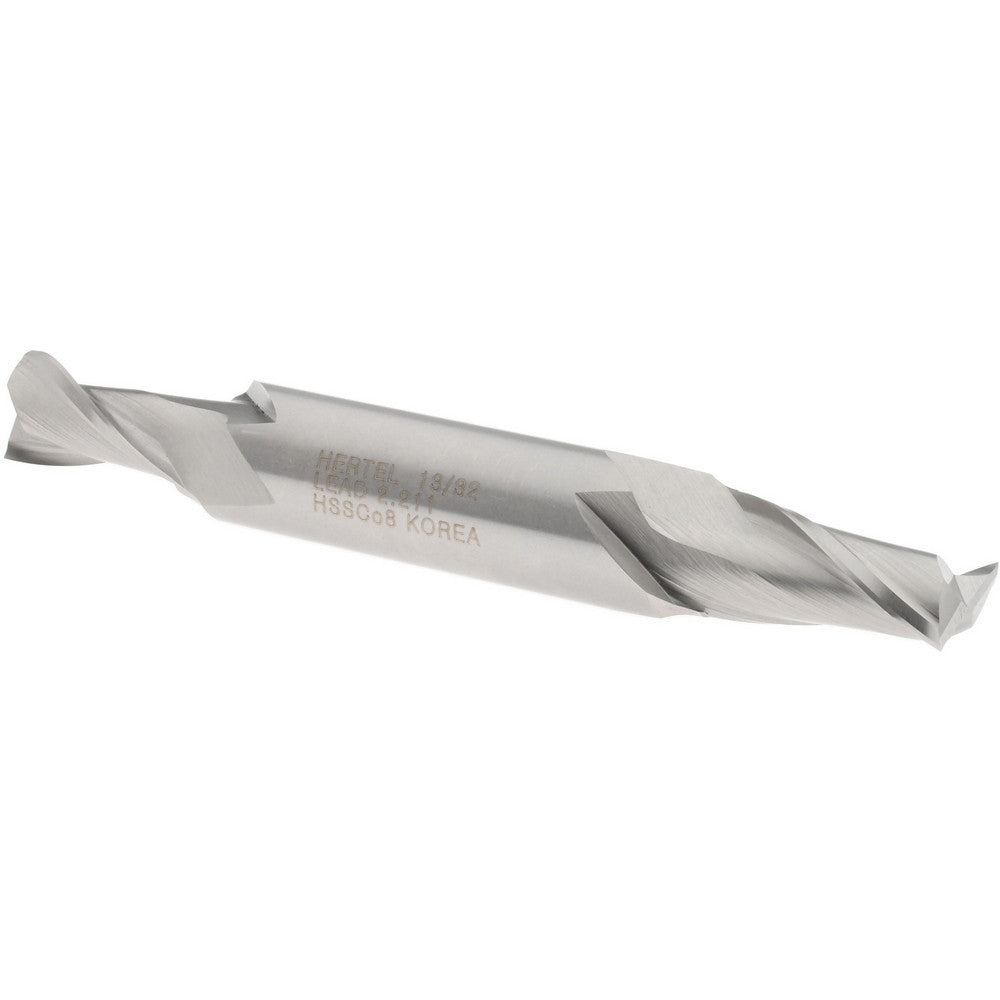 Hertel E2050026 Square End Mill 13/32" Dia, 13/16" LOC, 2 Flutes, Cobalt