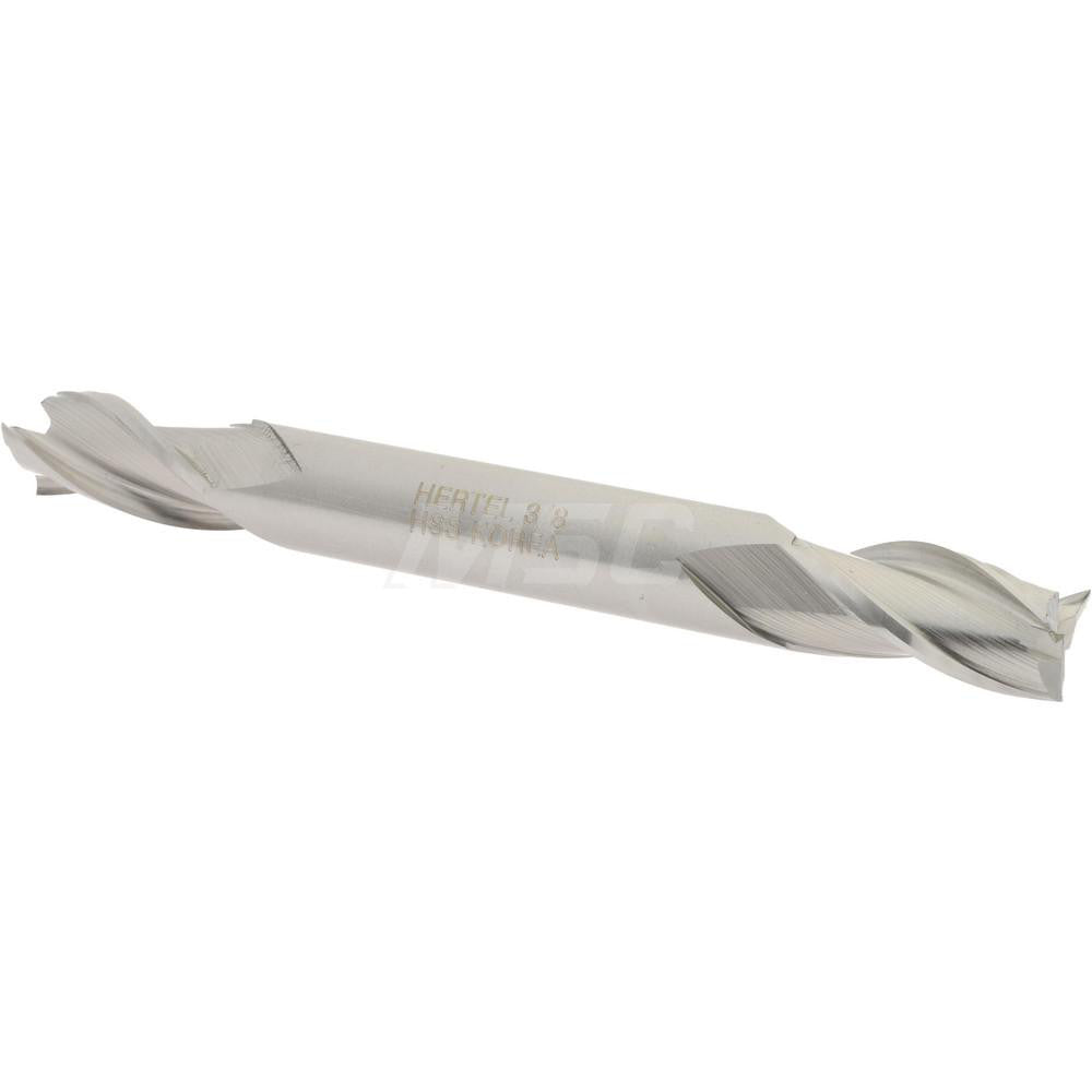Hertel E1052024 Square End Mill 3/8'' Dia, 3/4'' LOC, 3/8'' Shank Dia, 3-1/2'' OAL, 3 Flutes, High Speed Steel