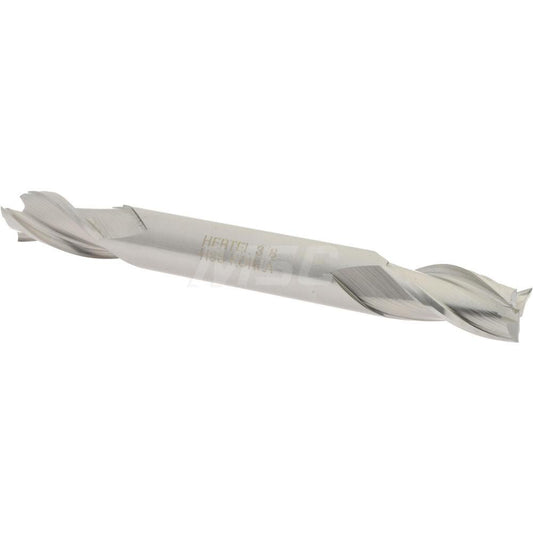 Hertel E1052024 Square End Mill 3/8'' Dia, 3/4'' LOC, 3/8'' Shank Dia, 3-1/2'' OAL, 3 Flutes, High Speed Steel
