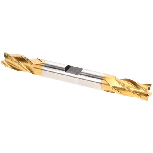 Hertel E8053024 Square End Mill 3/8" Dia, 3/4" LOC, 4 Flutes, High Speed Steel