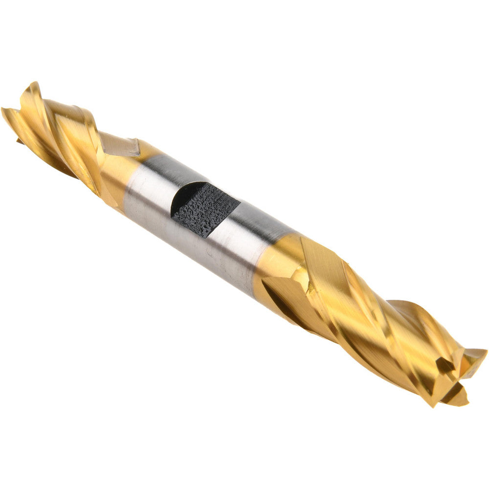 Hertel E8053030 Square End Mill 15/32'' Dia, 1'' LOC, 1/2'' Shank Dia, 4-1/8'' OAL, 4 Flutes, High Speed Steel