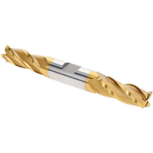 Hertel E8053036 Square End Mill 9/16" Dia, 4 Flutes, 1-3/8" LOC, High Speed Steel, 30 &deg Helix