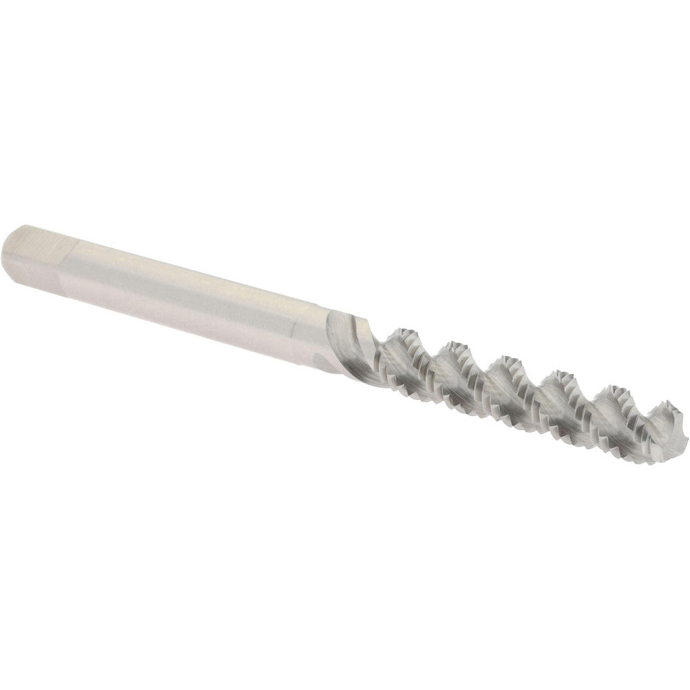 Hertel K007356AS M4x0.70 Metric Coarse/EGM, 3 Flute, 52&deg Helix, Bottoming Chamfer, Bright Finish, High Speed Steel Spiral Flute STI Tap