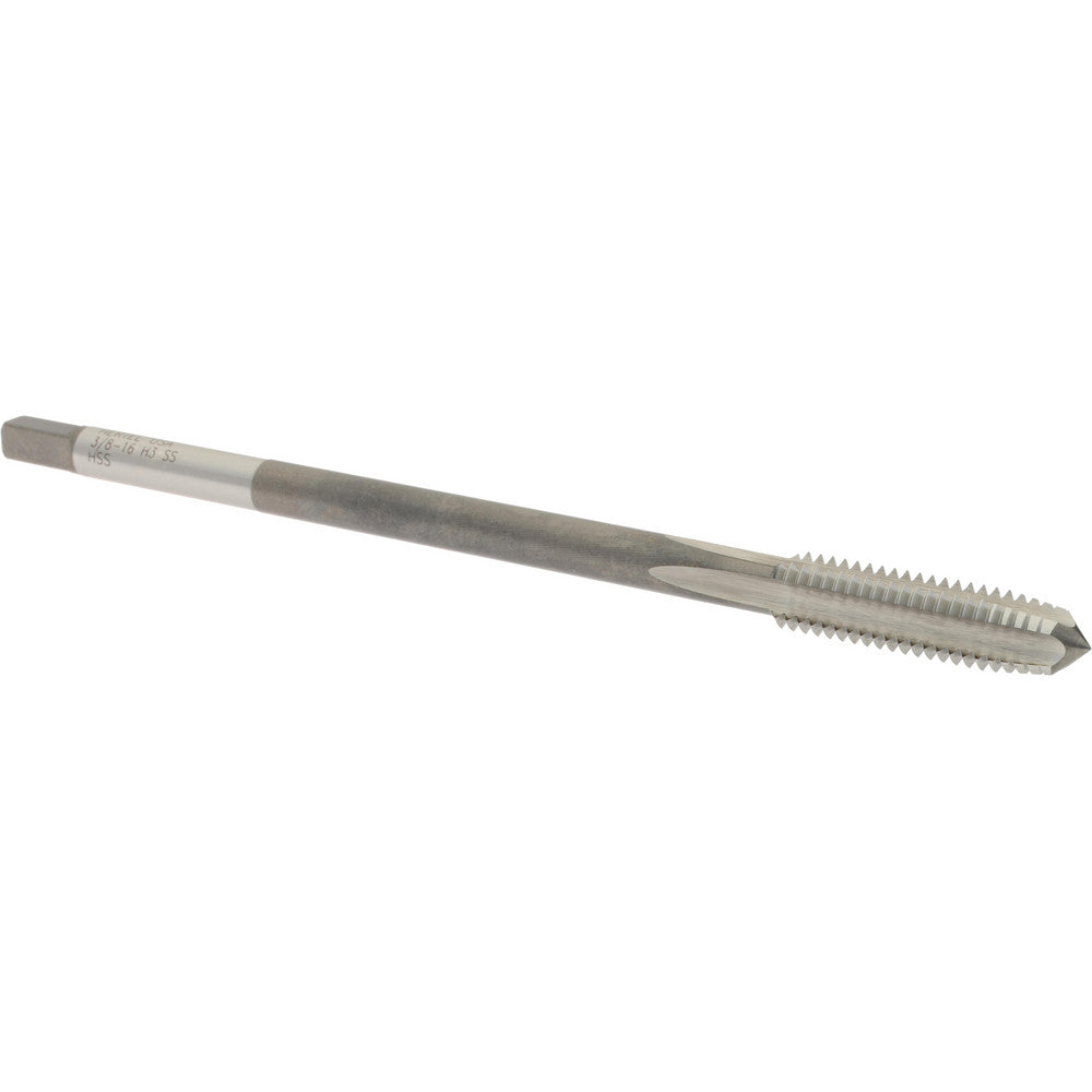 Hertel R867152 Extension Tap 3/8-16, 4 Flutes, H3, Bright/Uncoated, High Speed Steel, Standard Hand