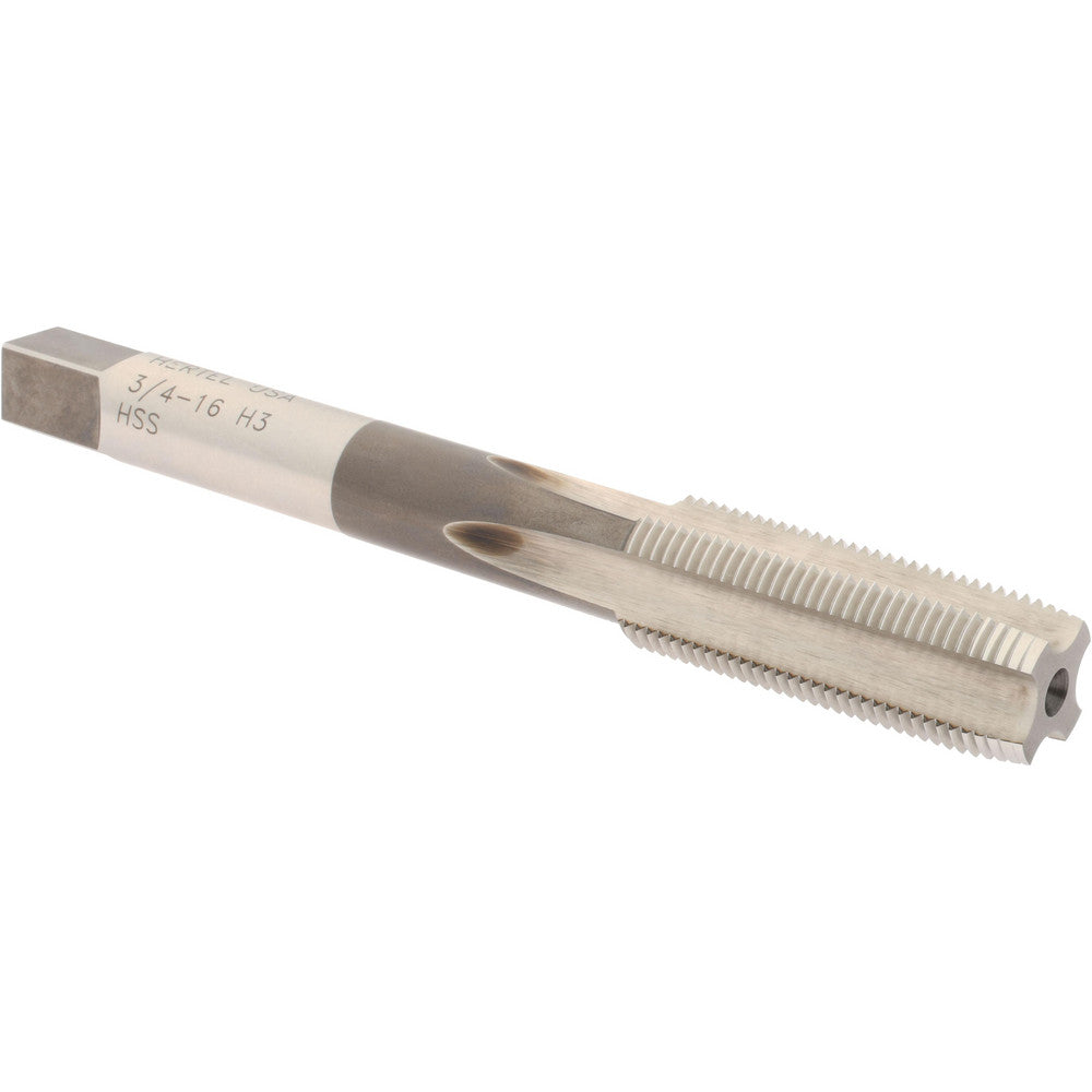 Hertel R867171 Extension Tap 3/4-16, 4 Flutes, H3, Bright/Uncoated, High Speed Steel, Standard Hand