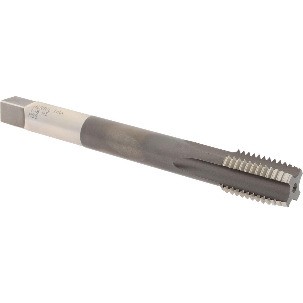 Hertel R867175 Extension Tap 1-8, 4 Flutes, H3, Bright/Uncoated, High Speed Steel, Standard Hand
