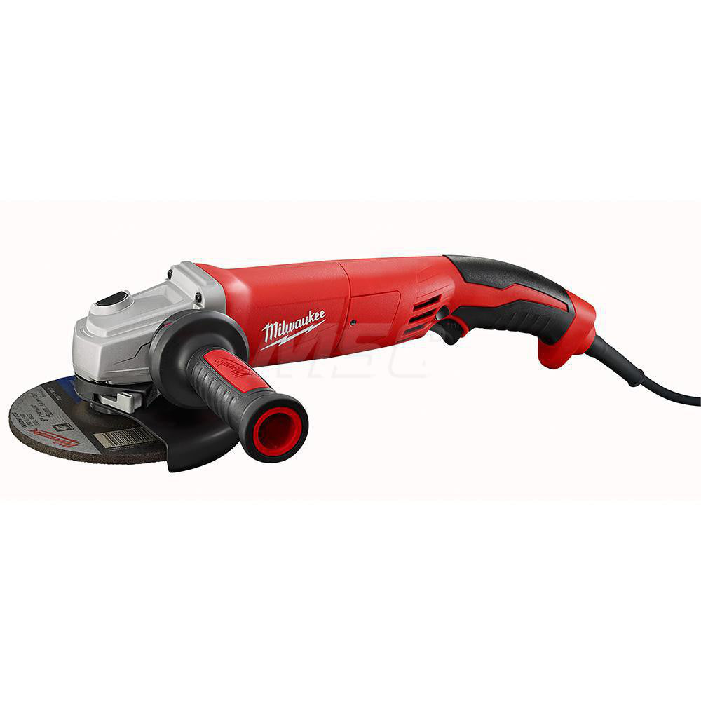 Milwaukee Tool 6124-30 Corded Angle Grinder 5" Wheel Dia, 9,000 RPM, 5/8-11 Spindle