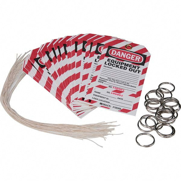 Brady 105368 Do Not Operate Tag 5-3/4" High, 3" Wide, Paper, "DANGER"