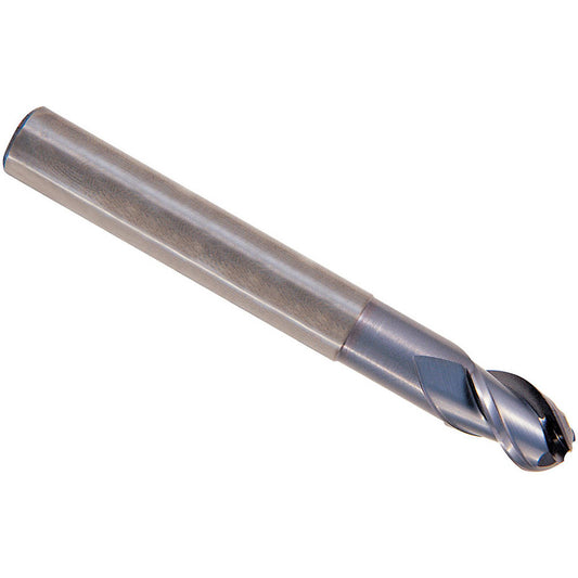 YG-1 38584 Ball End Mill 3/8" Dia, 5/8" LOC, 3 Flute, Solid Carbide