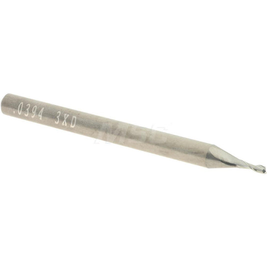 Accupro 12458516 Square End Mill 0.0394'' Dia, 0.1181'' LOC, 2 Flutes, Solid Carbide