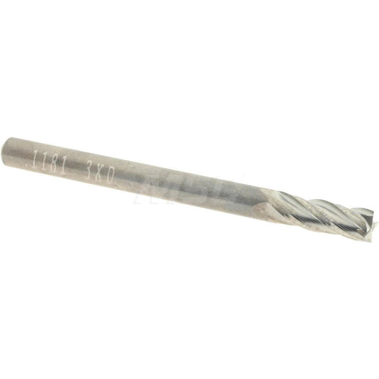 Accupro 15024054 Square End Mill 3.00 mm Dia, 9.00 mm LOC, 4 Flute, Solid Carbide