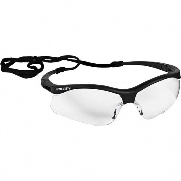 KleenGuard 38474 Safety Glass Scratch-Resistant, Polycarbonate, Clear Lenses, Full-Framed, UV Protection