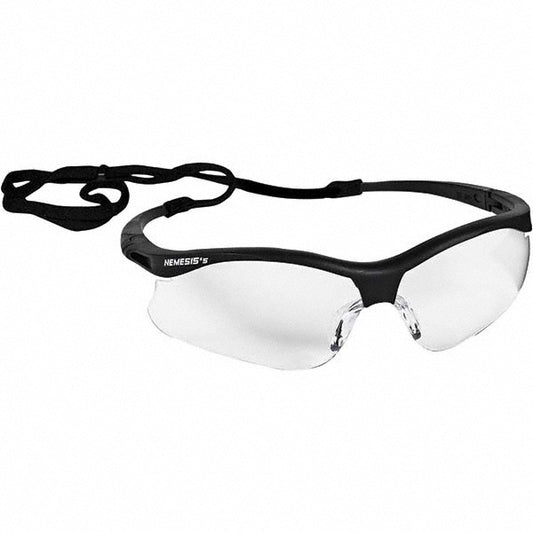KleenGuard 38474 Safety Glass Scratch-Resistant, Polycarbonate, Clear Lenses, Full-Framed, UV Protection