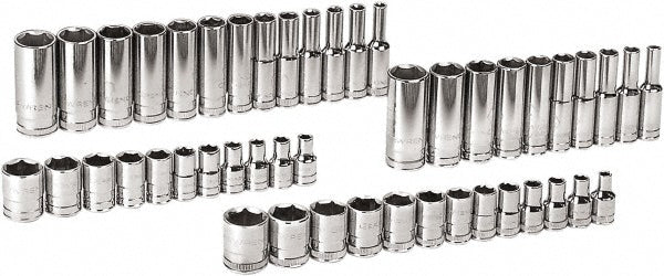 GEARWRENCH 80314D Deep Standard Socket Set 47 Pc, 1/4" Drive, 5/32 to 9/16" Socket