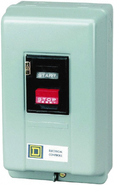 Square D 2510MBG2 3 Poles, 18 Amp, M-0 NEMA, Enclosed Pushbutton Manual Motor Starter