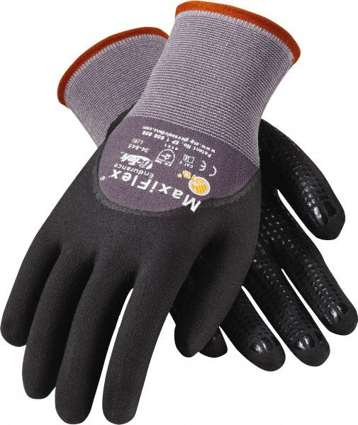PIP 34-845/S Small Component Assembly Gloves G-Tek® MaxiFlex Plus®II ATG Maxi Flex, Size Small, Micro-Foam Nitrile-Coated Knit & Nylon
