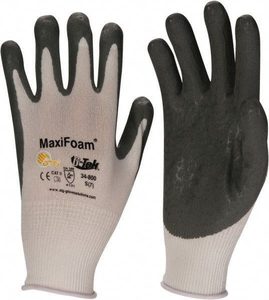 ATG 34-800/S Work Gloves G-Tek® MaxiFoam™ 34-800, Size Small, Micro-Foam Nitrile-Coated Nylon, General Purpose