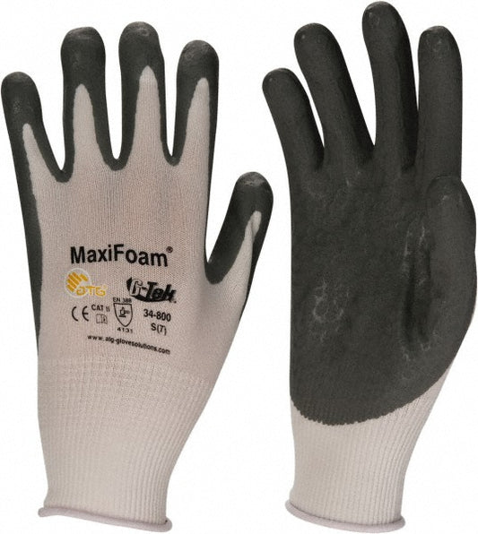 ATG 34-800/S Work Gloves G-Tek® MaxiFoam™ 34-800, Size Small, Micro-Foam Nitrile-Coated Nylon, General Purpose