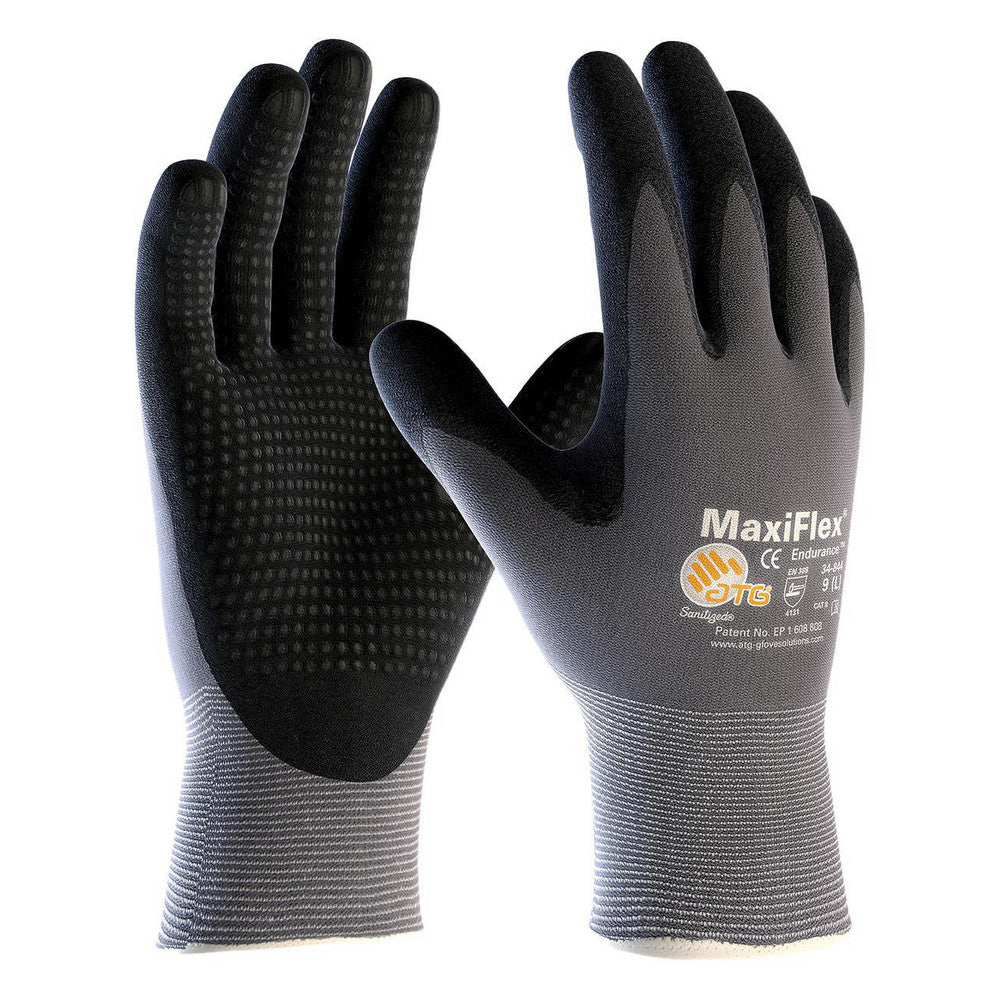 ATG 34-844/M Work Gloves ATG 34-844, Size Medium, Micro-Foam Nitrile-Coated Nylon, General Purpose