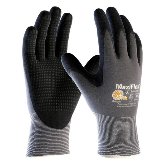 ATG 34-844/L Work Gloves ATG 34-844, Size Large, Micro-Foam Nitrile-Coated Nylon, General Purpose